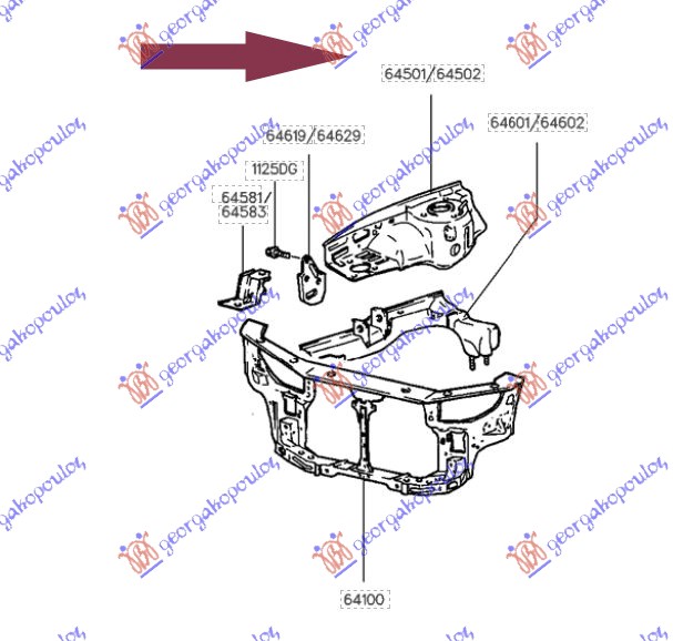 FRONT WHEEL HOUSE ASSY (O)