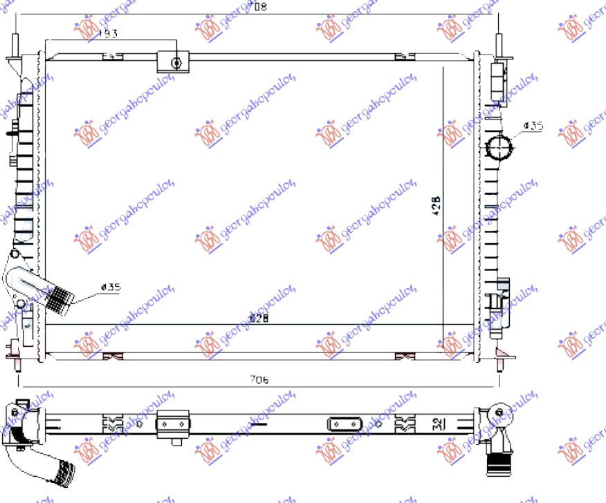 ΨΥΓΕΙΟ 1.6 DCi (62.8x42.8x32) (MAHLE BEHR)