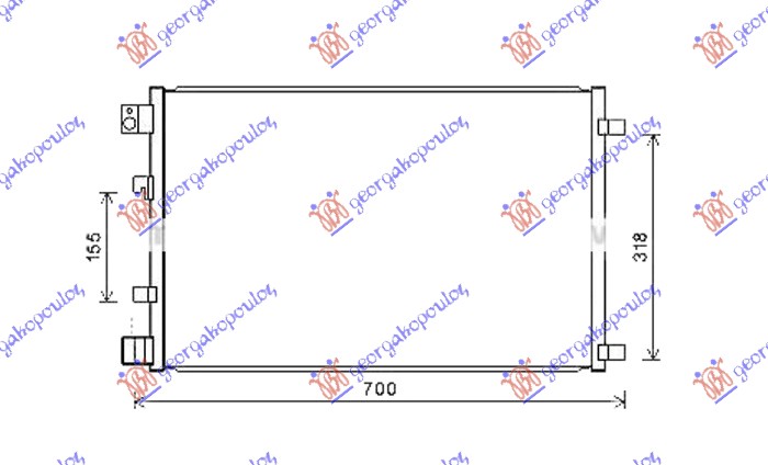 ΨΥΓΕΙΟ A/C 1.5 DCi (610x390x16) (VALEO)