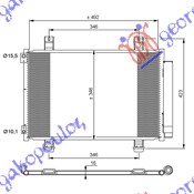 ΨΥΓΕΙΟ A/C 1.0-1.2 ΒΕΝΖΙΝΗ (550x350x16)