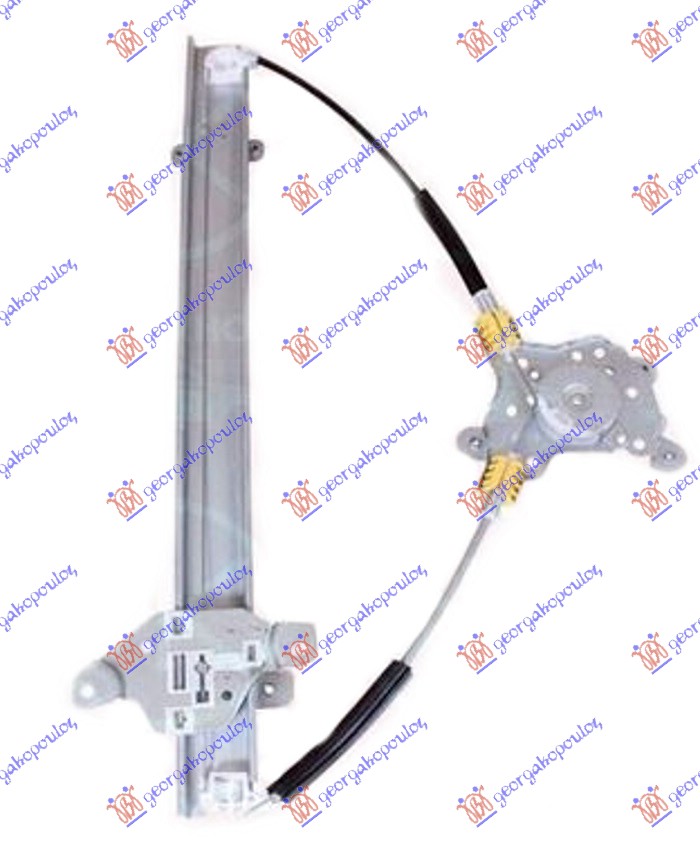 FRONT WINDOW REGULATOR ELECTRICAL -2007 (W/O MOTOR)