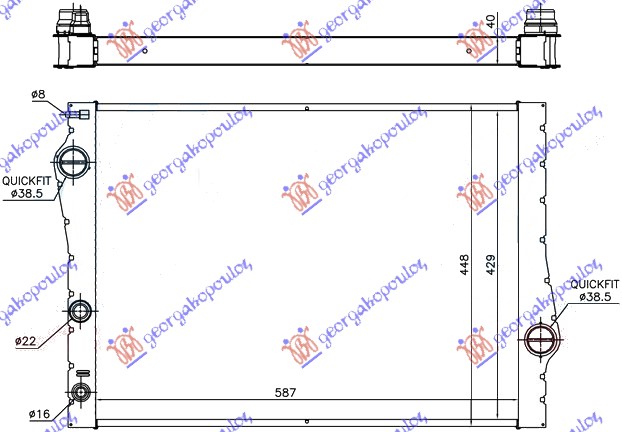 ΨΥΓΕΙΟ 3.0 ΒΕΝΖΙΝΗ - 3.0 ΠΕΤΡΕΛΑΙΟ (589x440x38) (HELLA)