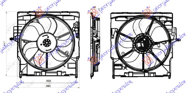 ΒΕΝΤΙΛΑΤΕΡ ΨΥΓΕΙΟΥ ΚΟΜΠΛΕ 3.0 ΒΕΝΖΙΝΗ (520mm) (400W) (3 pins)