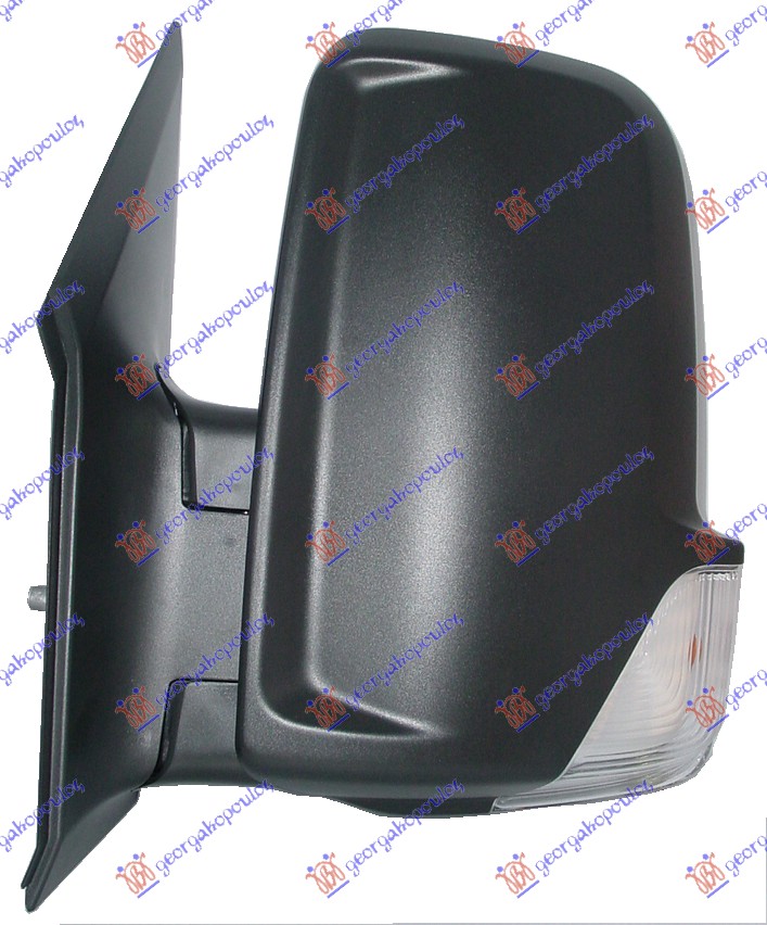DOOR MIRROR ELECTRICAL -2009 (W/SIDE LAMP) (A QUALITY) (CONVEX GLASS)