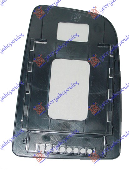 DOOR MIRROR GLASS (UPPER PART) (SQUARE BASE) (CONVEX GLASS)
