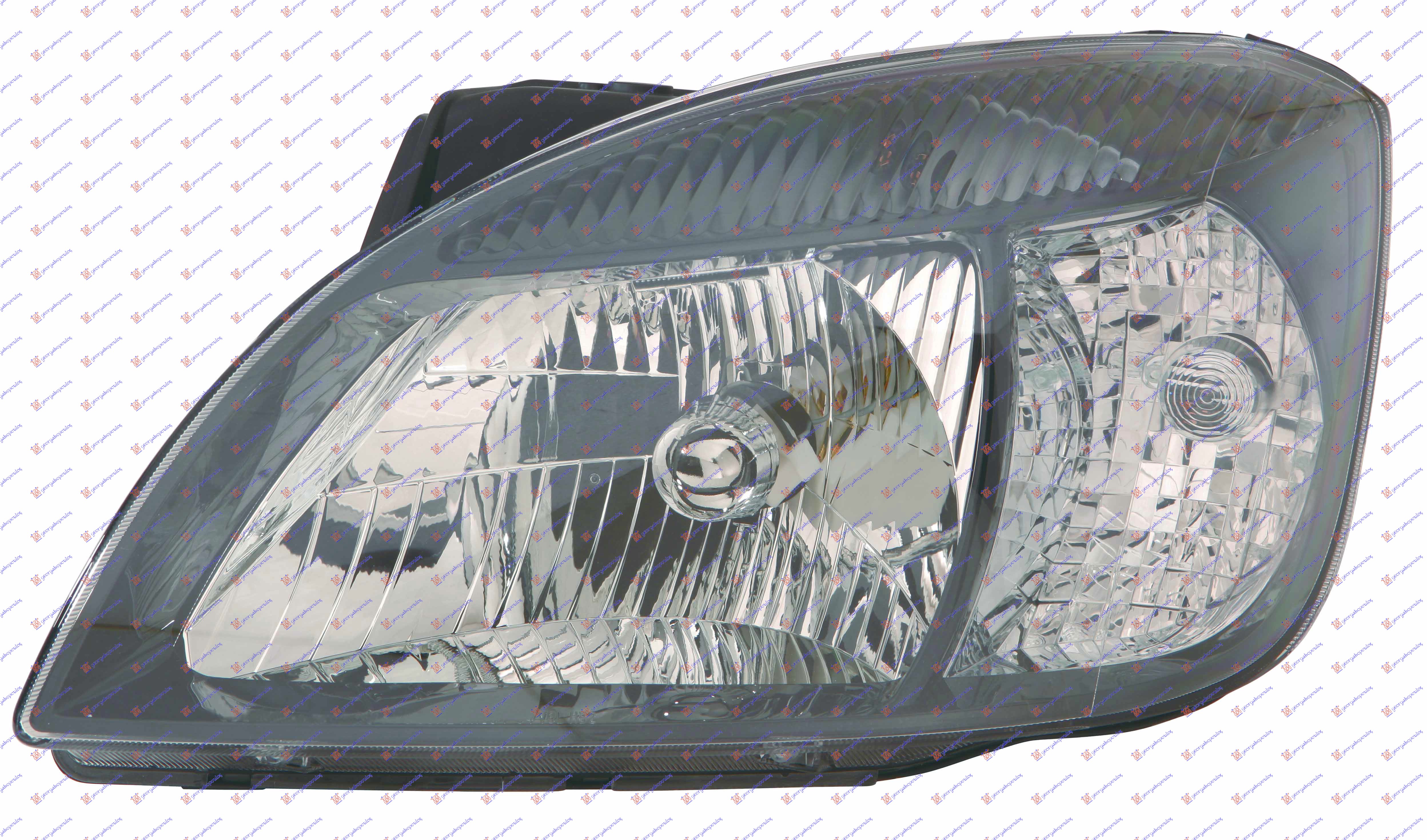 HEAD LAMP ELECT. BLACK (E) (W/MOTOR) (DEPO)