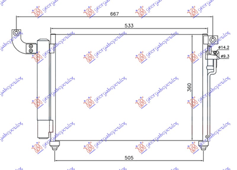 ΨΥΓΕΙΟ A/C ΠΕΤΡΕΛΑΙΟ (51x36x16)