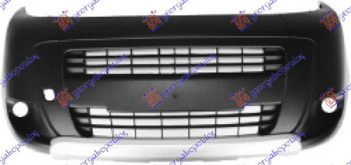 FRONT BUMPER FIORINO COMBI (W/FOG LAMP HOLES) (PRIMER BAND & SILVER SPOILER)