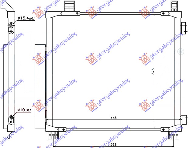 ΨΥΓΕΙΟ A/C 1.0 12v-1.3 VVTi ΒΕΝΖΙΝΗ - 1.4 D4D ΠΕΤΡΕΛΑΙΟ (415χ375χ16)