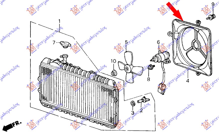 COOLING FAN SHROUD STEEL