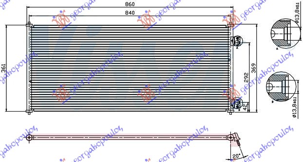 ΨΥΓΕΙΟ Α/C ΒΕΝΖ-ΠΕΤΡ (80,5x36)