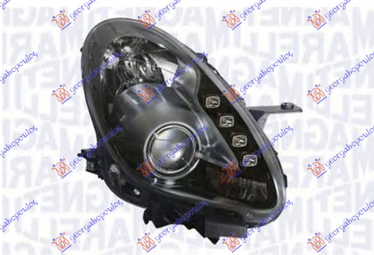 HEAD LAMP BiXENON AFS W/LED DRL TITANIUM MAR