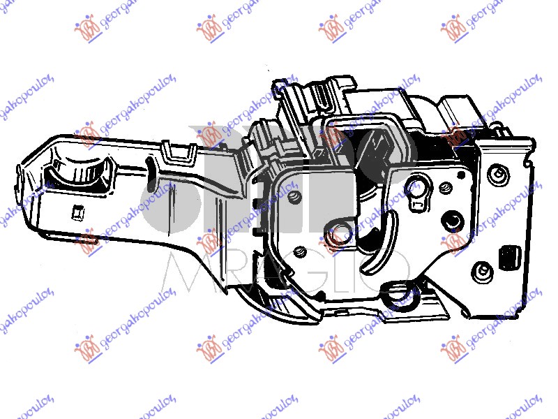 FRONT DOOR LOCK CENTRAL LOCK-W/ALARM (7pins)