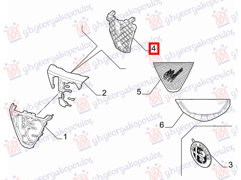 GRILLE INNER (O)