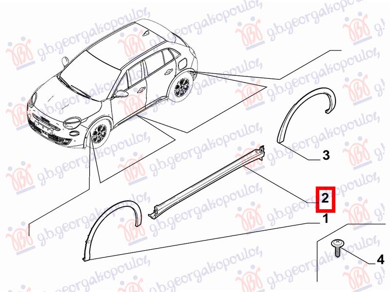 DOOR SILL PLASTIC (O)
