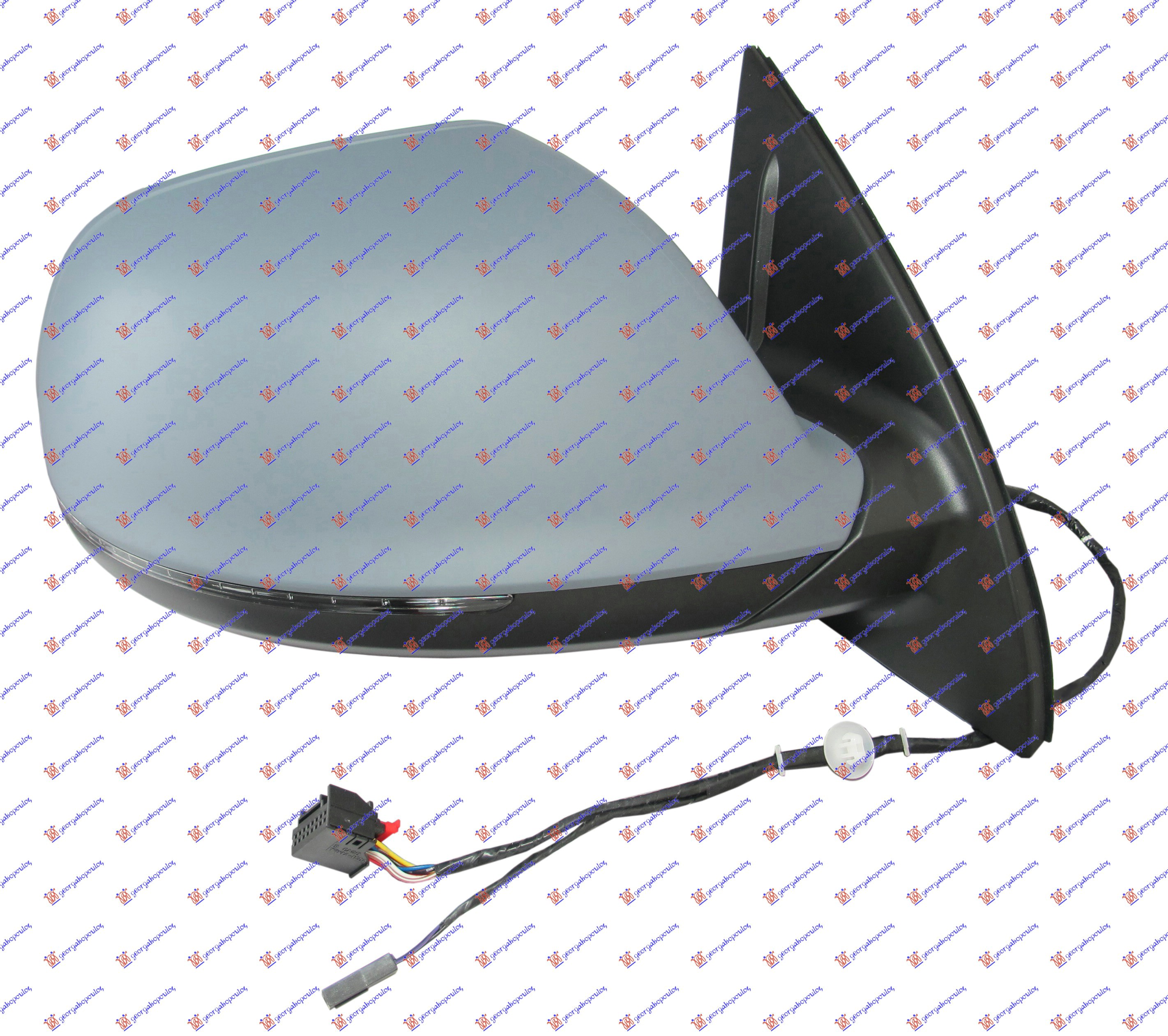 DOOR MIRROR ELEC.HEAT.PRIM.(W/LAMP) (A QUALITY)  (CONVEX GLASS)