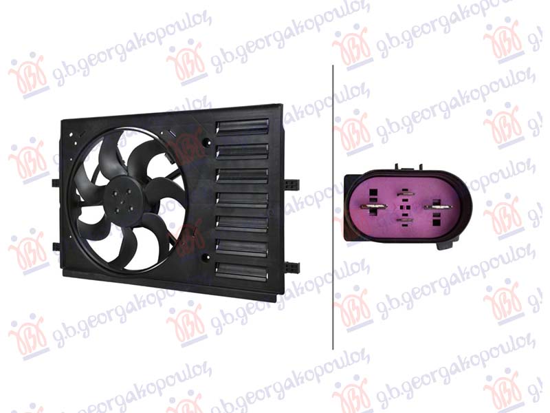 ΒΕΝΤΙΛΑΤΕΡ ΨΥΓΕΙΟΥ ΚΟΜΠΛΕ (393mm) (4PIN)
