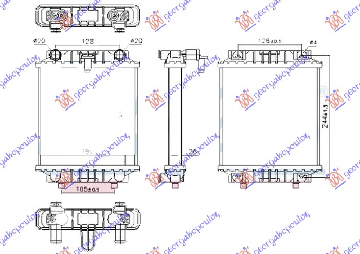 ΨΥΓΕΙΟ ΝΕΡΟΥ ΒΟΗΘΗΤΙΚΟ 3.0-S6 4.0 TFSI ΒΕΝΖΙΝΗ - 3.0 ΠΕΤΡΕΛΑΙΟ (ΜΗΧΑΝΙΚΟ/ΑΥΤΟΜΑΤΟ)(195x190)