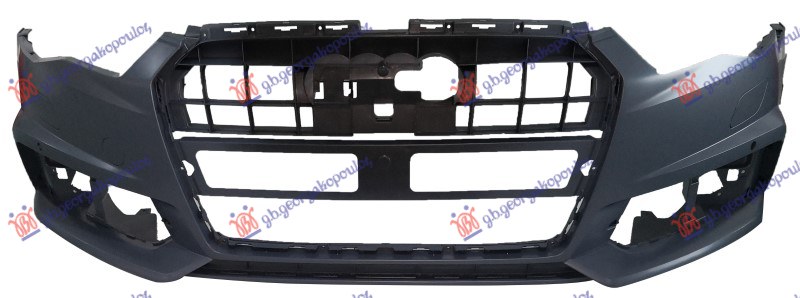 FRONT BUMPER PRIMED (W/PDC & WASHER) (S-LINE)