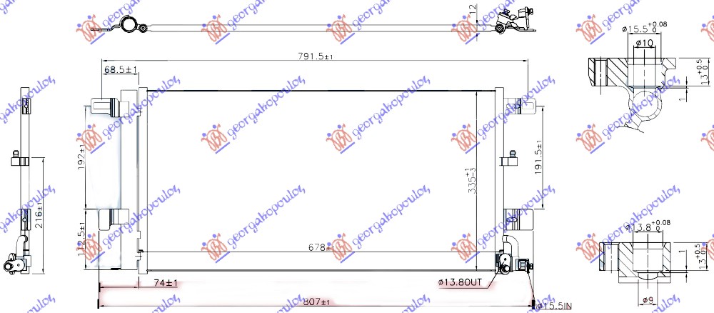 ΨΥΓΕΙΟ A/C 2.0 TFSi ΒΕΝΖΙΝΗ (678x335x12)