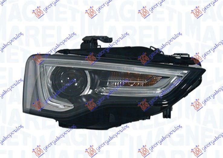 ΦΑΝΟΣ ΕΜΠΡΟΣ Bi-XENON ΜΑΥΡΟΣ (ΜΕ ΦΩΣ ΗΜΕΡΑΣ LED) (MARELLI)