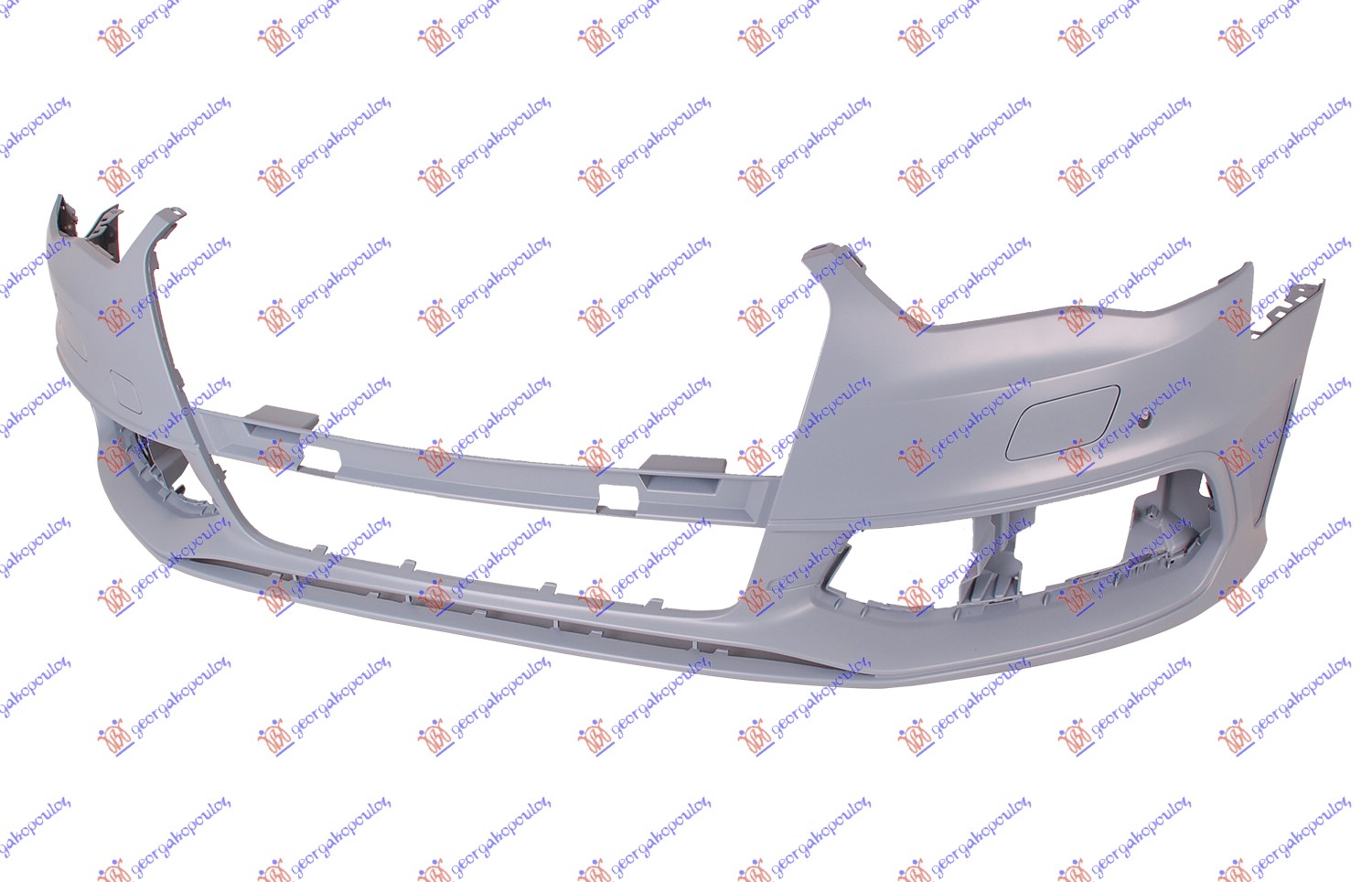 FRONT BUMPER PRIMED (S-LINE) (W/2 PDC & WASHER HOLES)