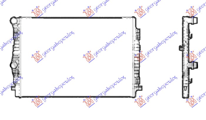 RADIATOR 1.4 TFSi PETROL 2.0 Tdi DIESEL (650x445) (KOYO)