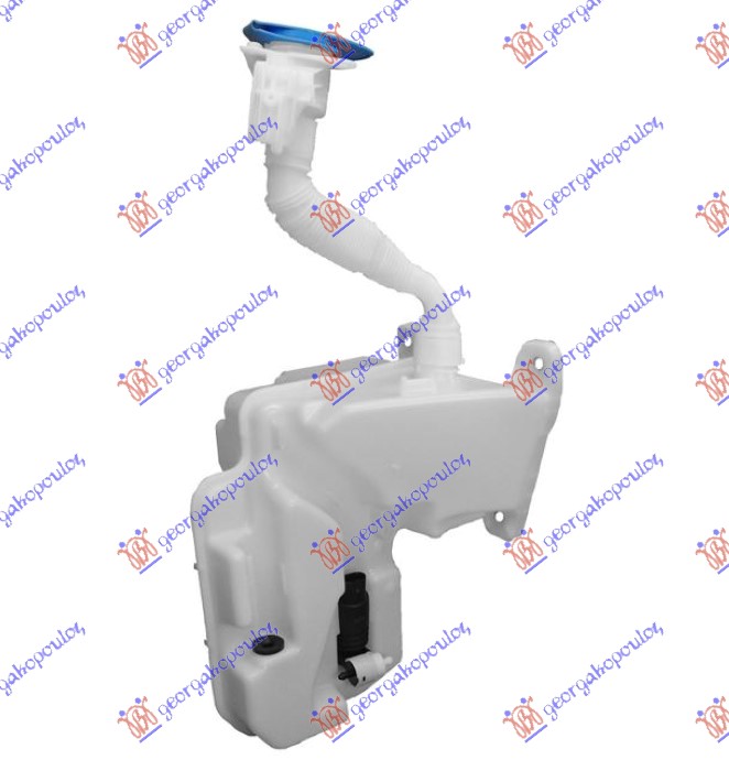 WIPER WASHER TANK WITH MOTOR & CAP