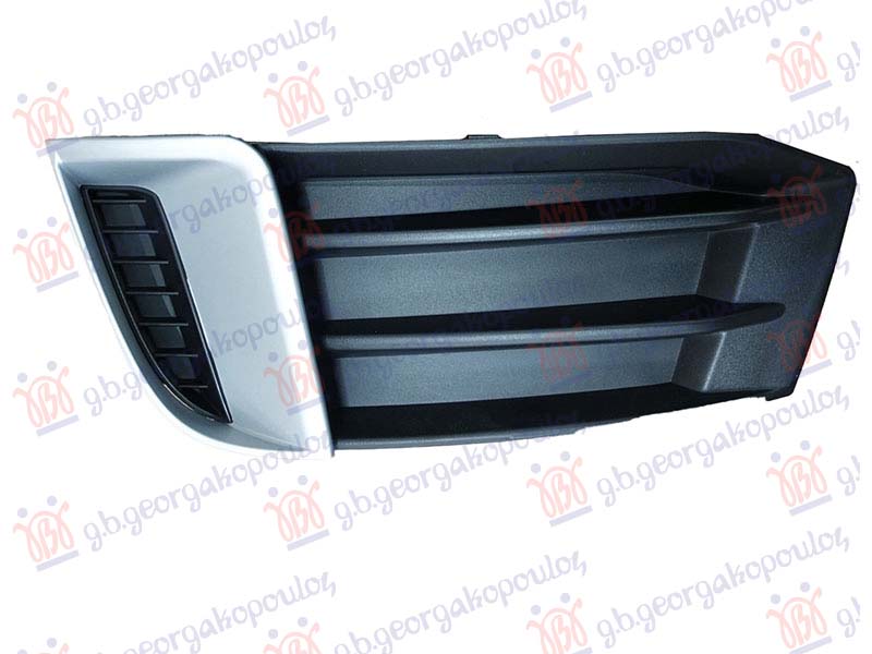 FRONT BUMPER GRILLE WITH SILVER MOULDING (SPORT)