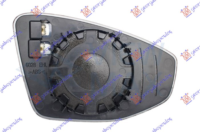 DOOR MIRROR GLASS HEATED (ASPHERICAL GLASS)
