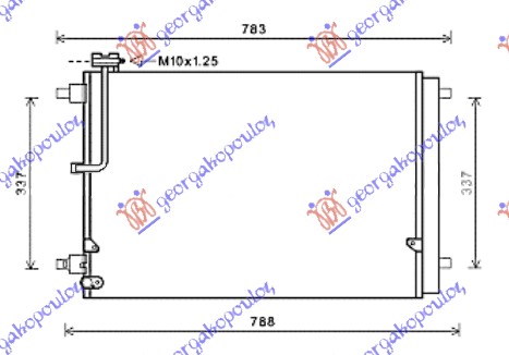 ΨΥΓΕΙΟ A/C 3.0-4.0TFSi BENZ(67.5x44x1.6)