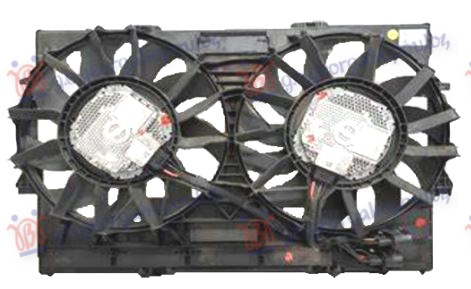 COOLING FAN DOUBLE PETROL-DIESEL (600W) (600W)