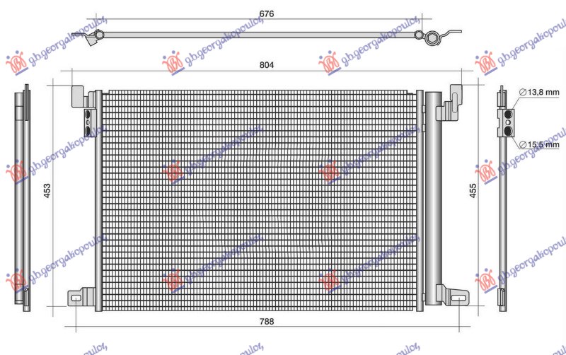 ΨΥΓΕΙΟ A/C 3.0 ΒΕΝΖΙΝΗ/ΥΒΡΙΔΙΚΟ-ΠΕΤΡΕΛΑΙΟ (650x452x12) (KOYO)