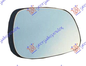 DOOR MIRROR GLASS BLUE HEATED (ASPHERICAL GLASS)