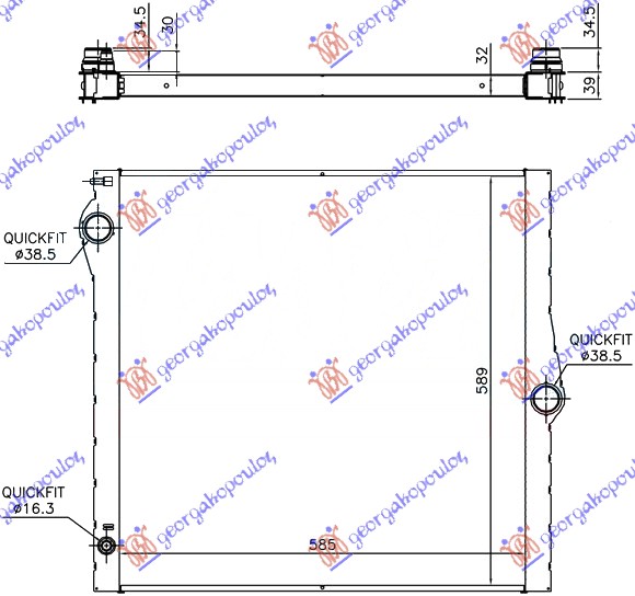 ΨΥΓΕΙΟ 3,0 i-24V-4,8 i-32V (58,5x59,5x3,