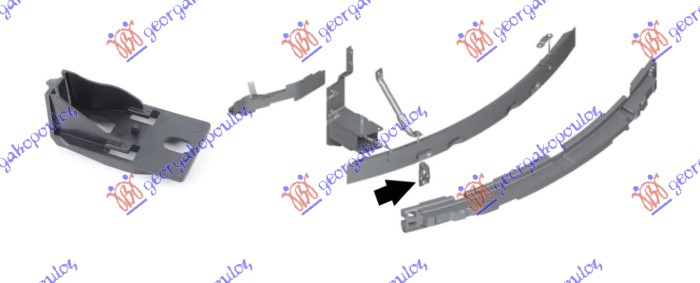 FRONT BUMPER REINFORCEMENT BRACKET (PLASTIC)