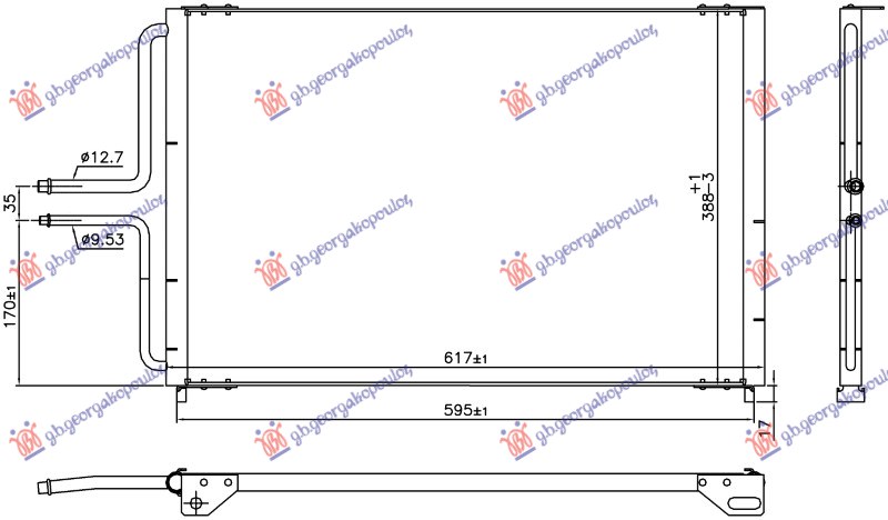 ΨΥΓΕΙΟ A/C 2.0 BENZINH (633x334x12) (MARELLI)