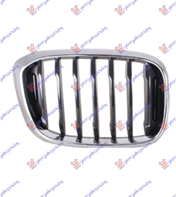 GRILLE (BASIS) (CHROME/BLACK/BLACK)