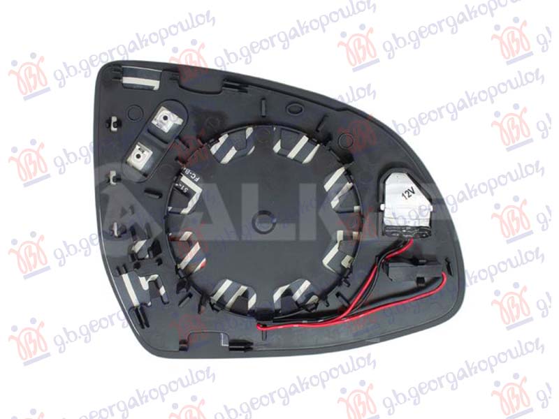 DOOR MIRROR GLASS HEATED (W/BLIS) (ASPHERICAL GLASS)