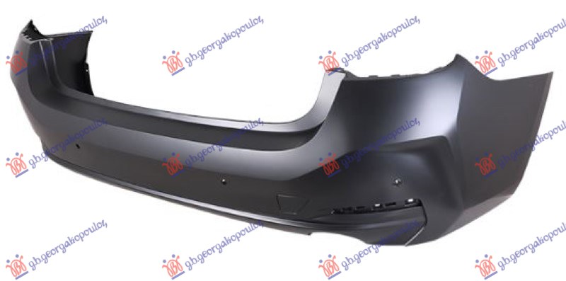 REAR BUMPER PRIMED (W/4 PDC) (BASIC)