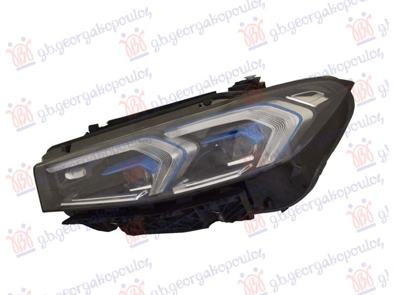 ΦΑΝΟΣ ΕΜΠΡΟΣ FULL LED MATRIX ΜΠΛΕ (DEPO)