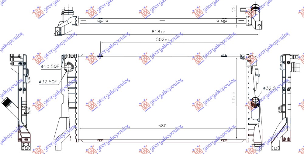 ΨΥΓΕΙΟ ΝΕΡΟΥ 1.5 (216i/218i) ΒΕΝΖΙΝΗ ΜΗΧΑΝΙΚΟ-ΑΥΤΟΜΑΤΟ (680x330x22)