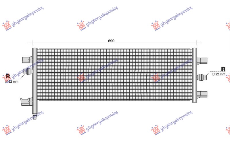 ΨΥΓΕΙΟ ΒΟΗΘΗΤΙΚΟ 1.5 (225xe) ΥΒΡΙΔΙΚΟ-ΒΕΝΖΙΝΗ (650x280x16) (NRF)