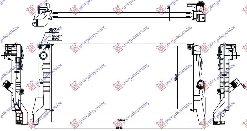 ΨΥΓΕΙΟ ΓΙΑ ΟΛΑ ΠΕΤΡΕΛΑΙΟ ΑΥΤΟΜΑΤΟ (680x320x26) (MAHLE BEHR PREMIUM LINE)