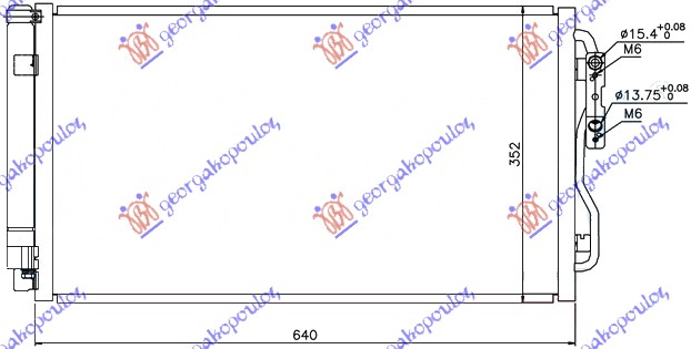 ΨΥΓΕΙΟ A/C ΒΕΝΖΙΝΗ - ΠΕΤΡΕΛΑΙΟ (600x340x16)