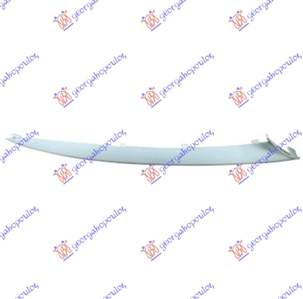 FRONT BUMPER SIDE GRILLE MOULDING (BASE) SILVER