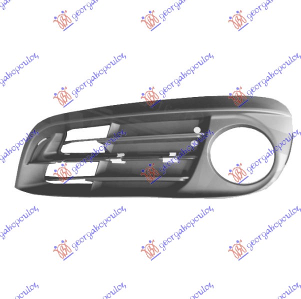 FRONT BUMPER GRILLE MIDDLE (BASIS) (W/ FOG LAMP HOLE)