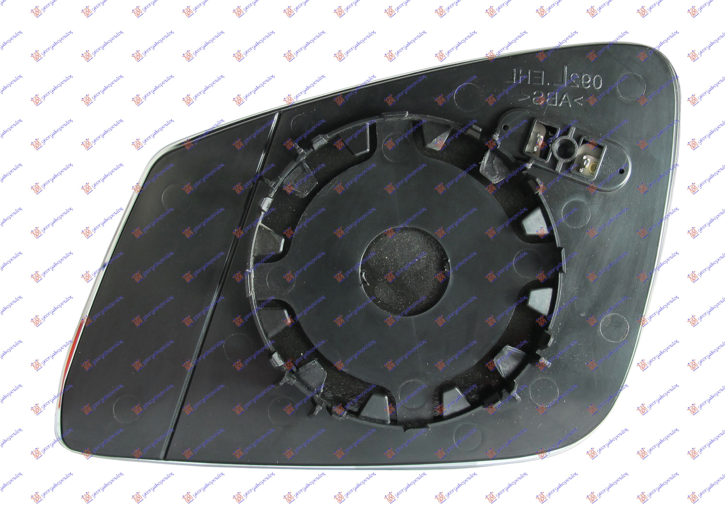 DOOR MIRROR GLASS BLUE HEATED (& GT/F07) (ASPHERICAL GLASS)