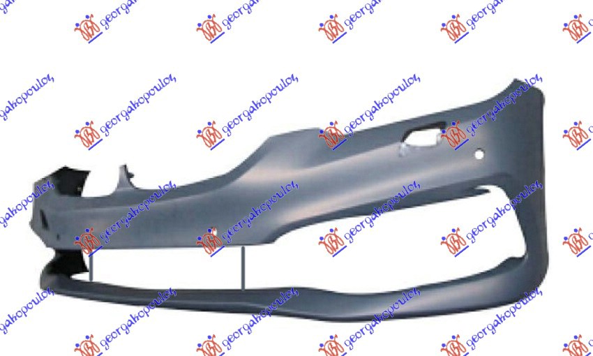 FRONT BUMPER PRIMED (W/6 PDC & WASHER HOLES)