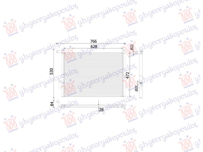 ADDITIONAL RADIATOR 4.4 PETROL  - 3.0 DIESEL (628x472)